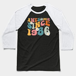 Awesome Since 1986 37Th Birthday Baseball T-Shirt